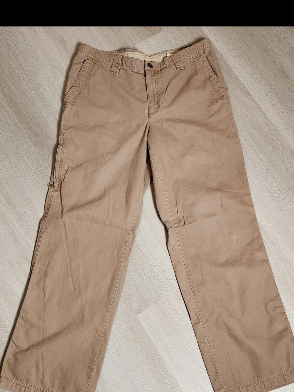 Columbia Men's Khaki Straight-Leg Chinos Cargo